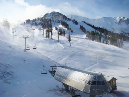 Snowmaking at Mammoth Mountain